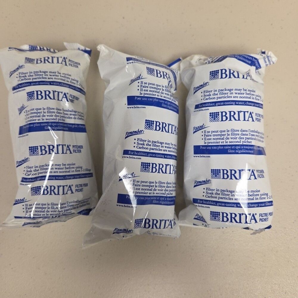 NEW Lot of 3 Brita Water Filter Replacement for Pitchers  & Dispensers